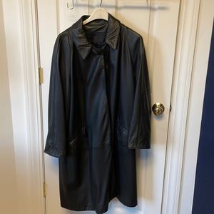Leather coat